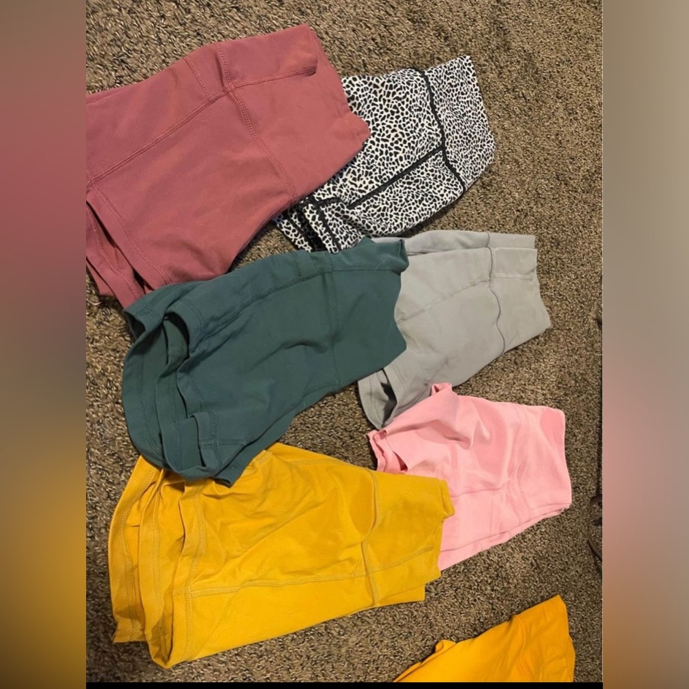 6 pairs of workout shorts